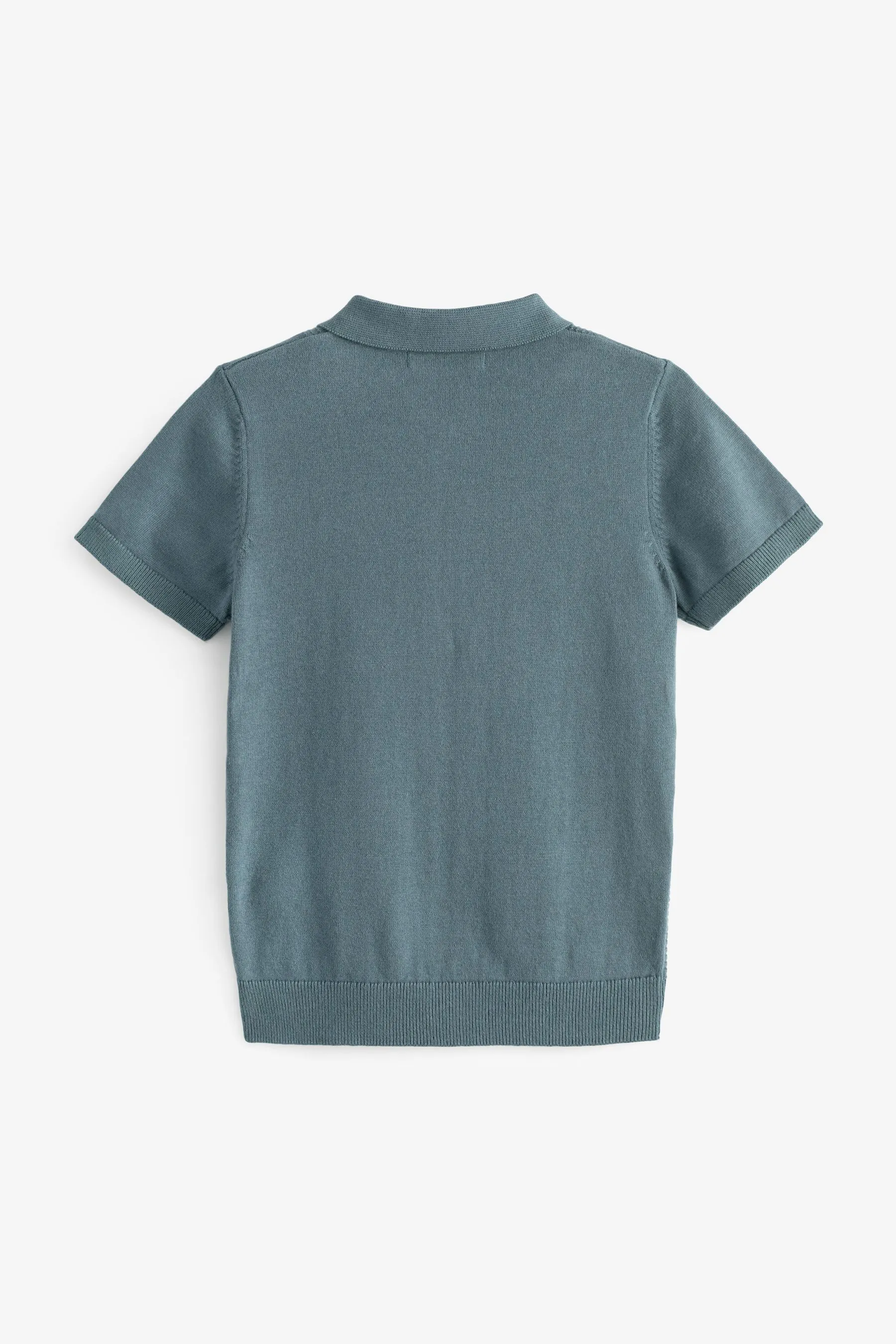 100% Cotone Maniche corte Polo Zip Texture (3-16anni)    