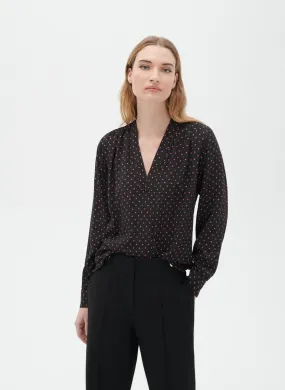  CAROLL   CEMMY - Top ampio con scollo a V e pois | Nero