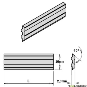 CMT 795.530.10 Coltello sistema Tersa HPS 530x10x2,3