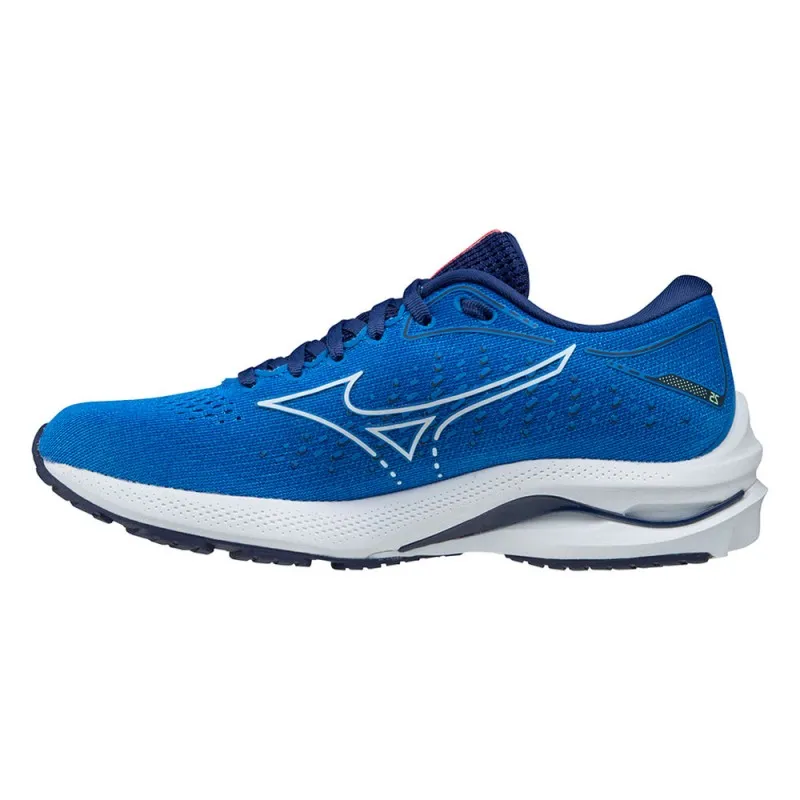Mizuno Scarpe Running Wave Rider 25 French Blu Bianco Donna