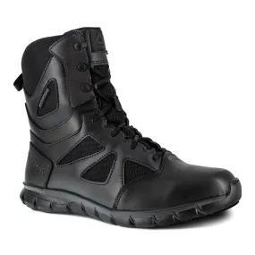 Reebok 8 Sublite Cushion Stivale tattico impermeabile da donna con cerniera laterale nero